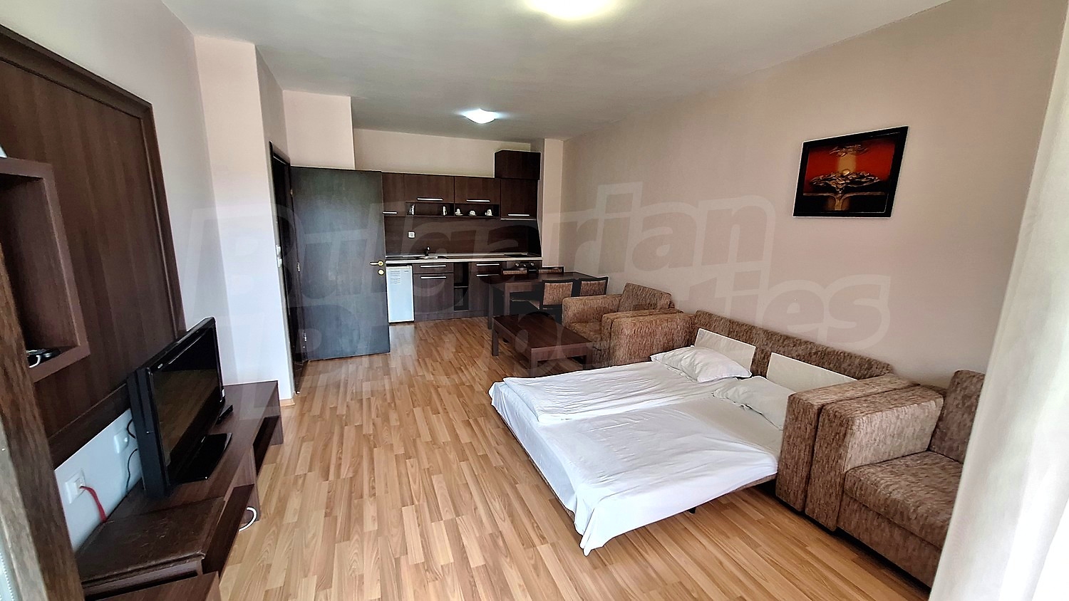 inside, living room, kitchen, furnished