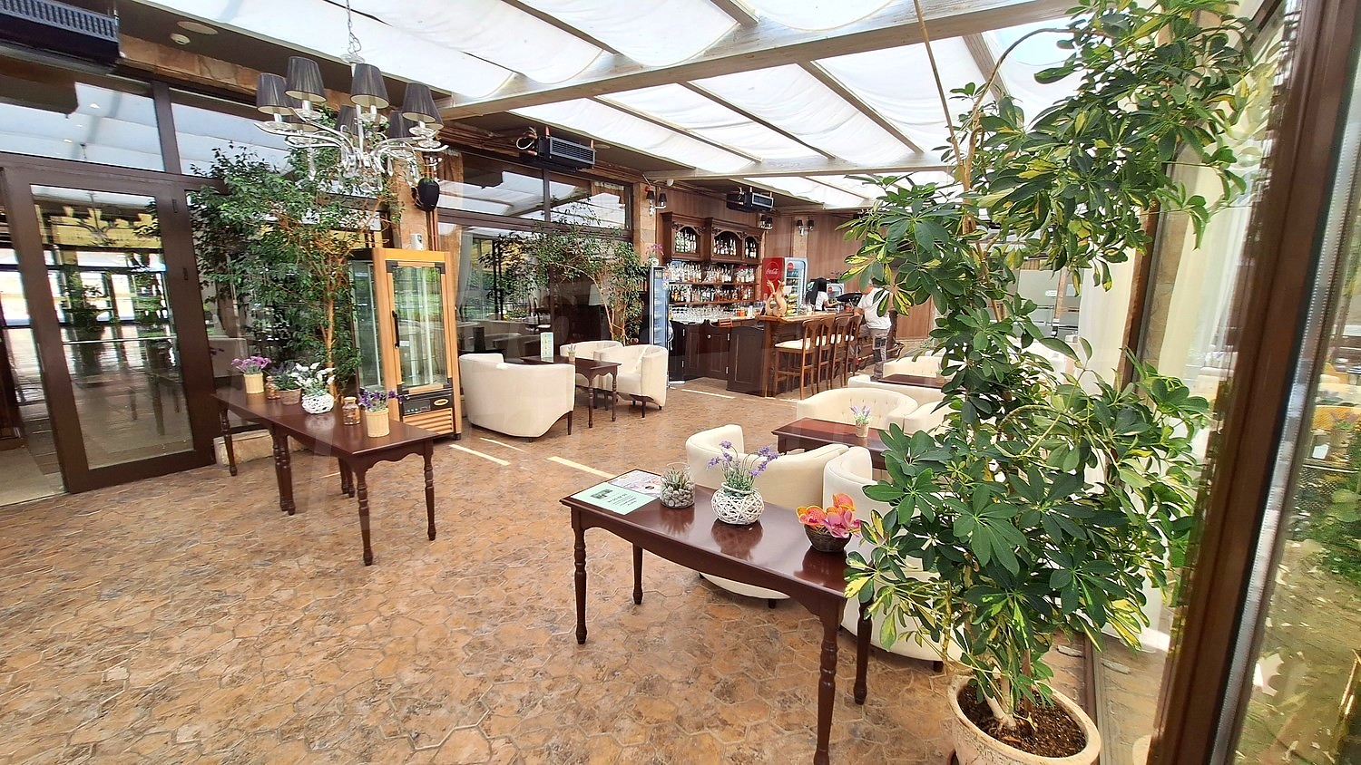 inside, furnished, garden