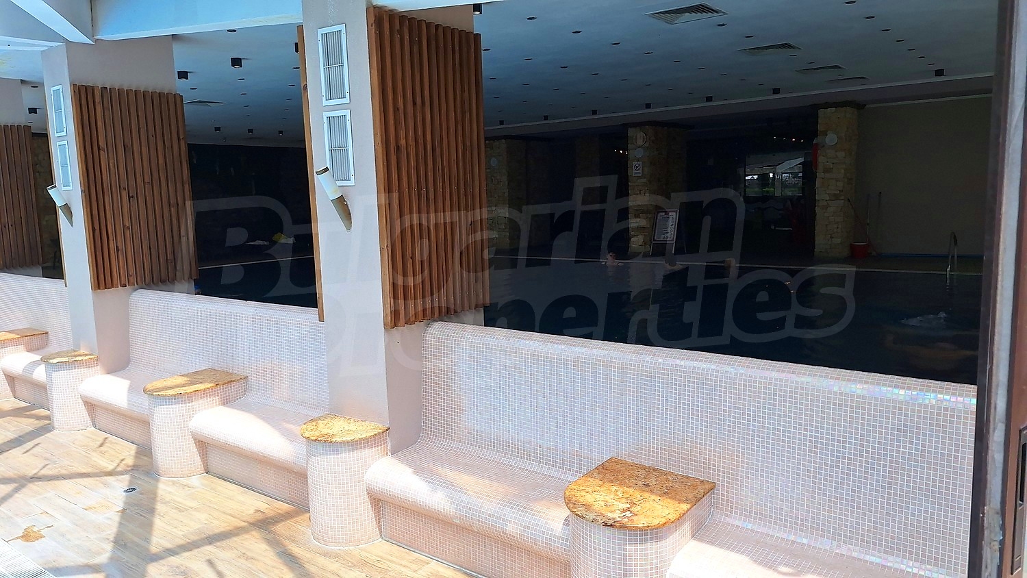 inside, pool