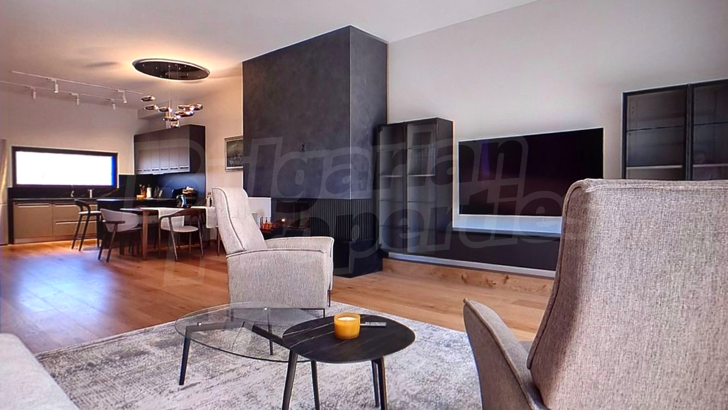inside, living room, furnished