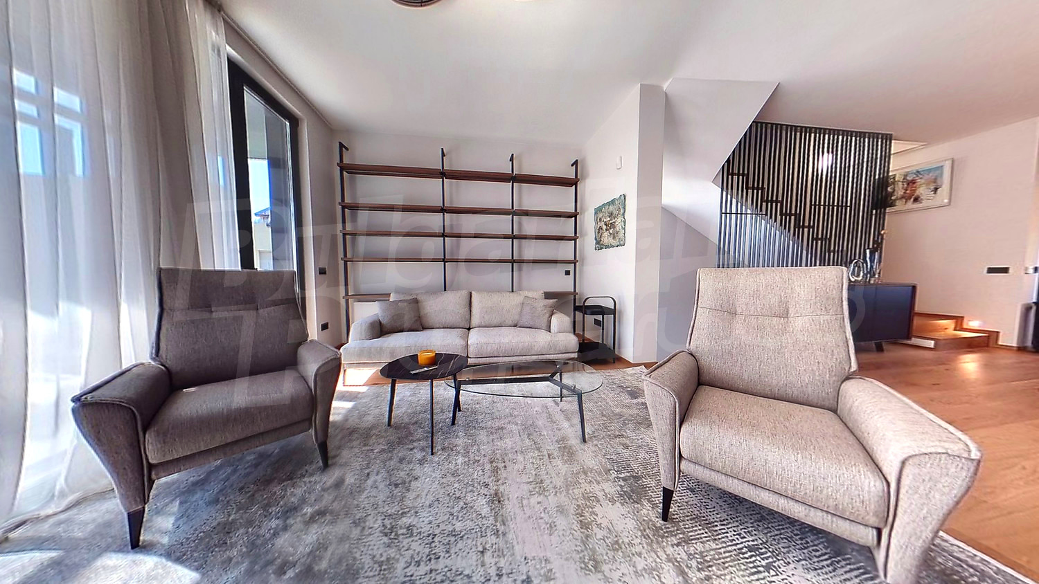 inside, living room, furnished