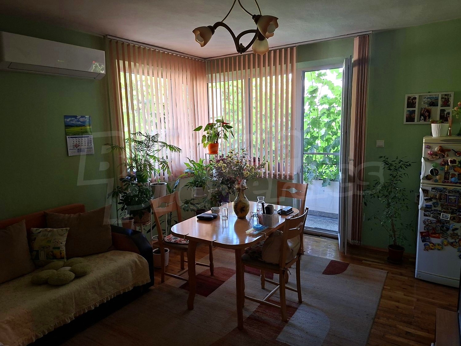 inside, living room, balcony, furnished
