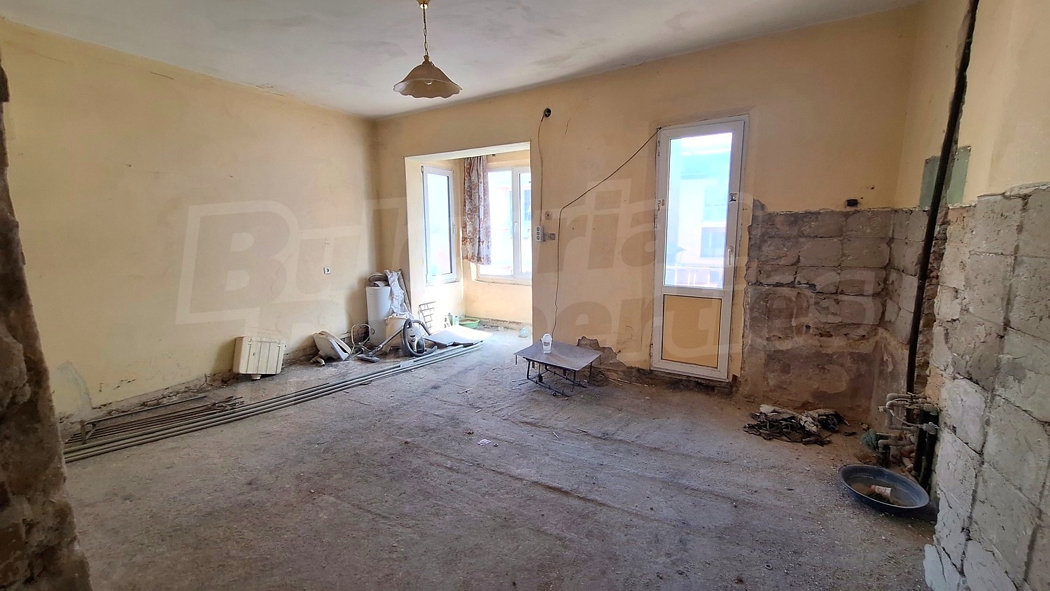 inside, unfurnished