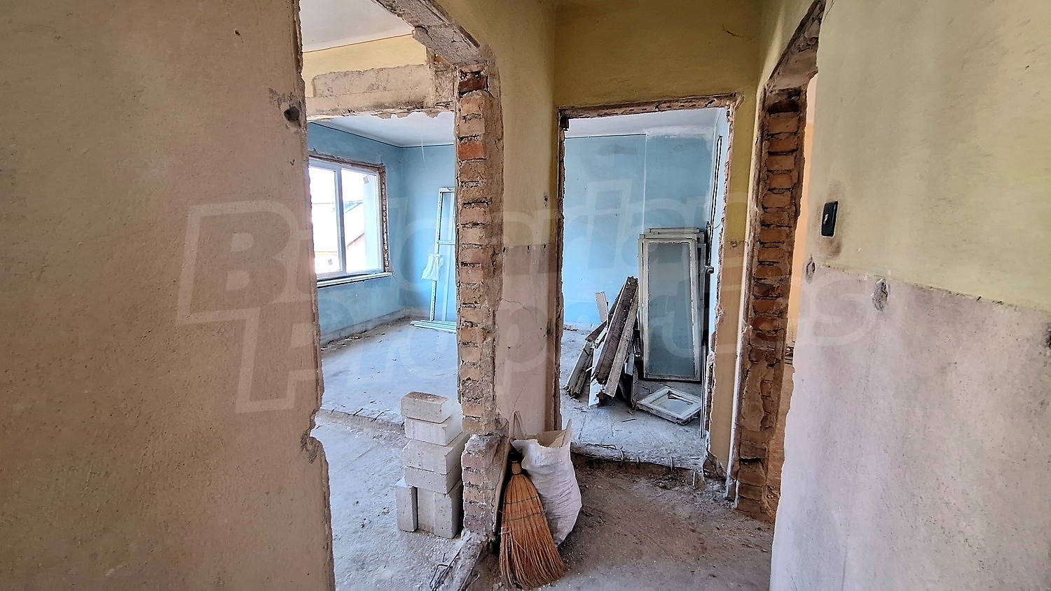 inside, unfurnished