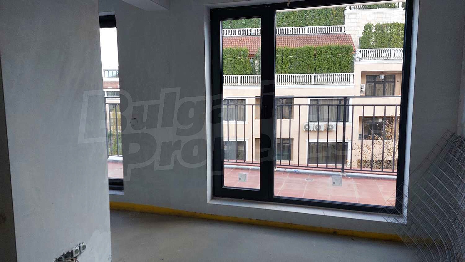 inside, view from balcony, unfurnished