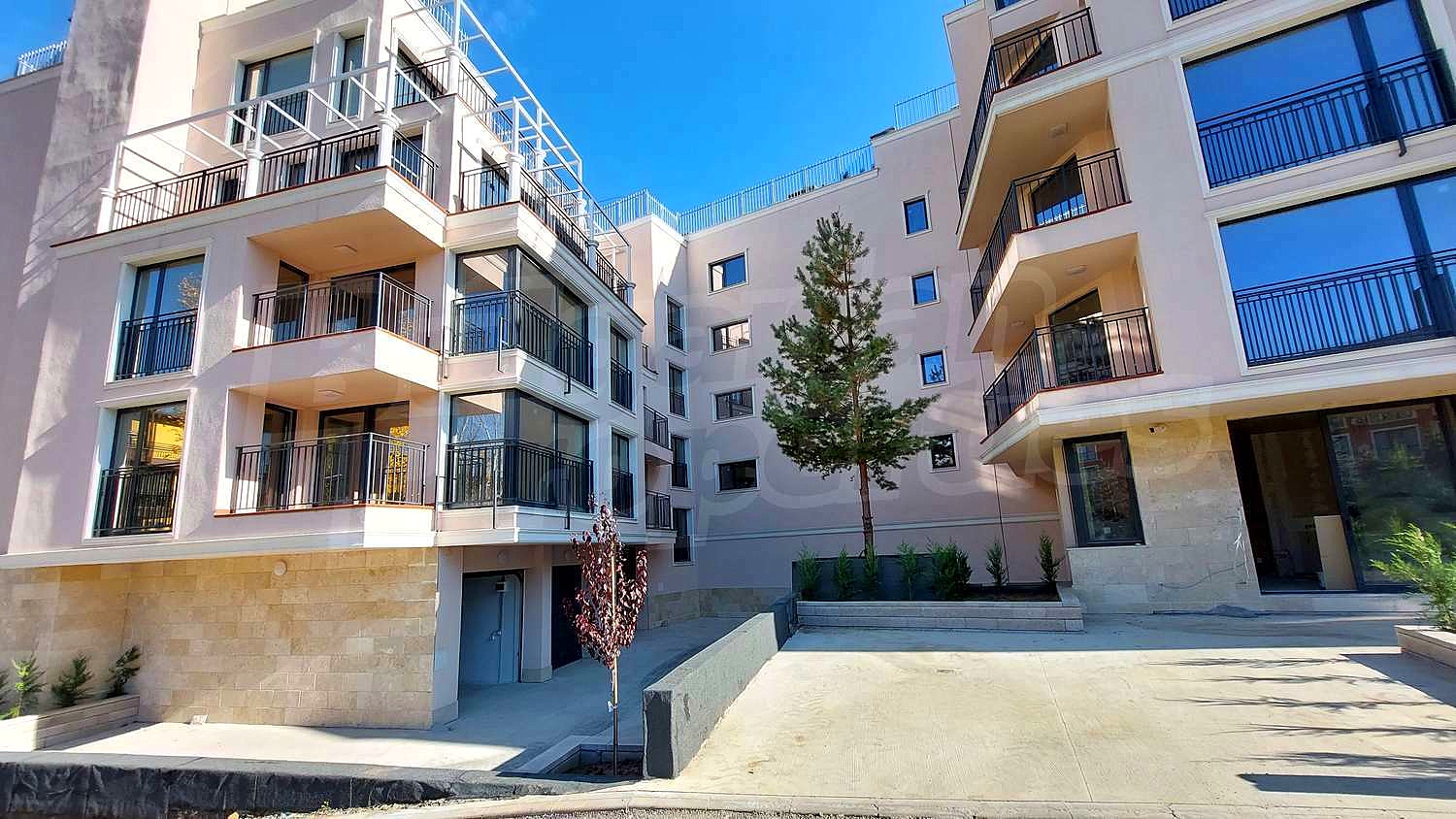 facade, outside, parking