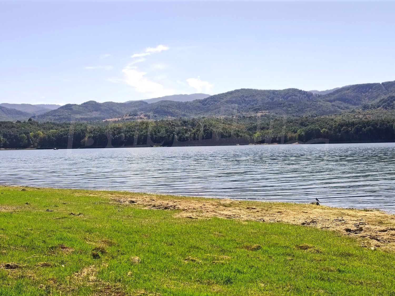 outside, mountain, green area, sea