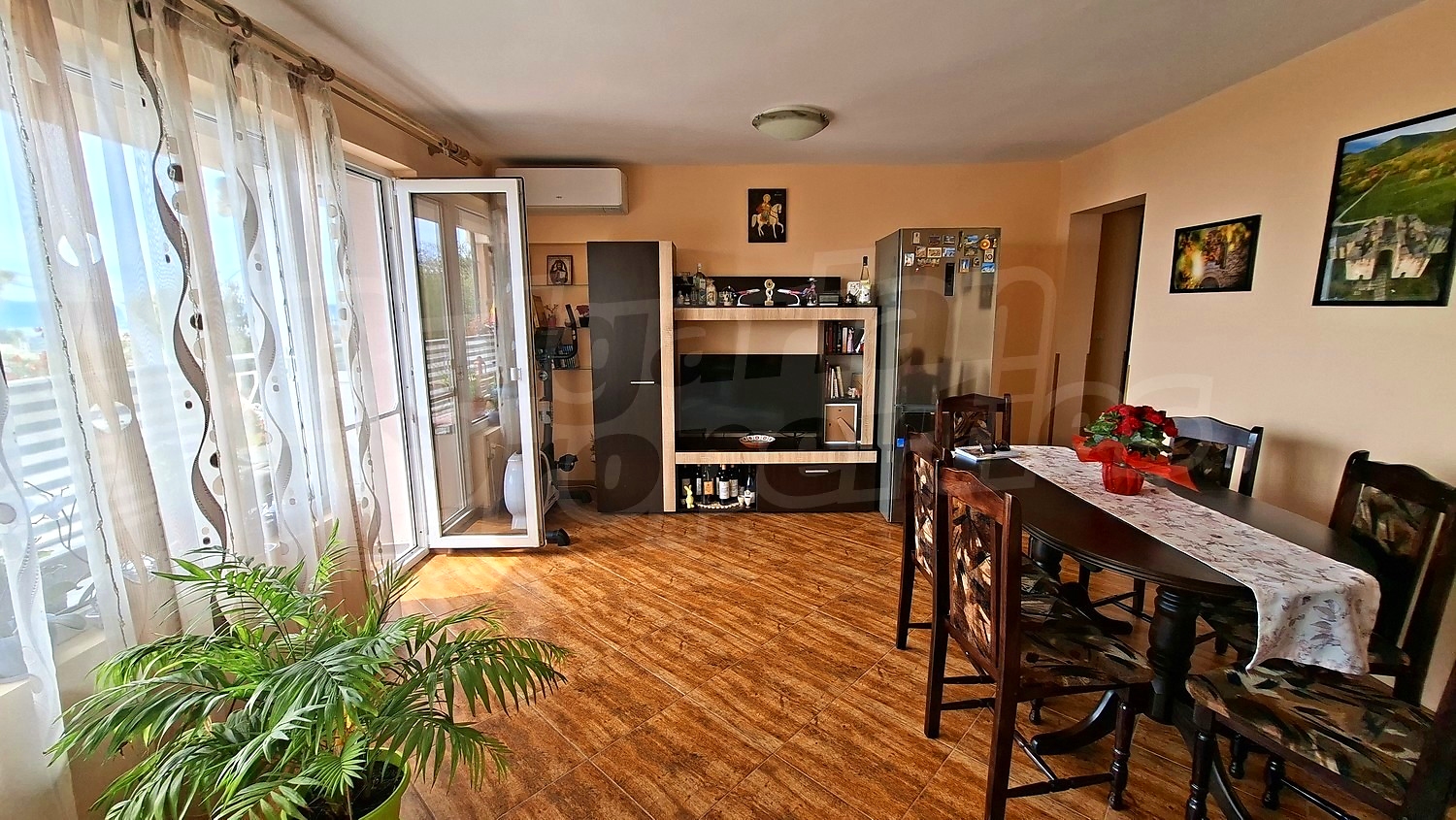 inside, living room, furnished, balcony