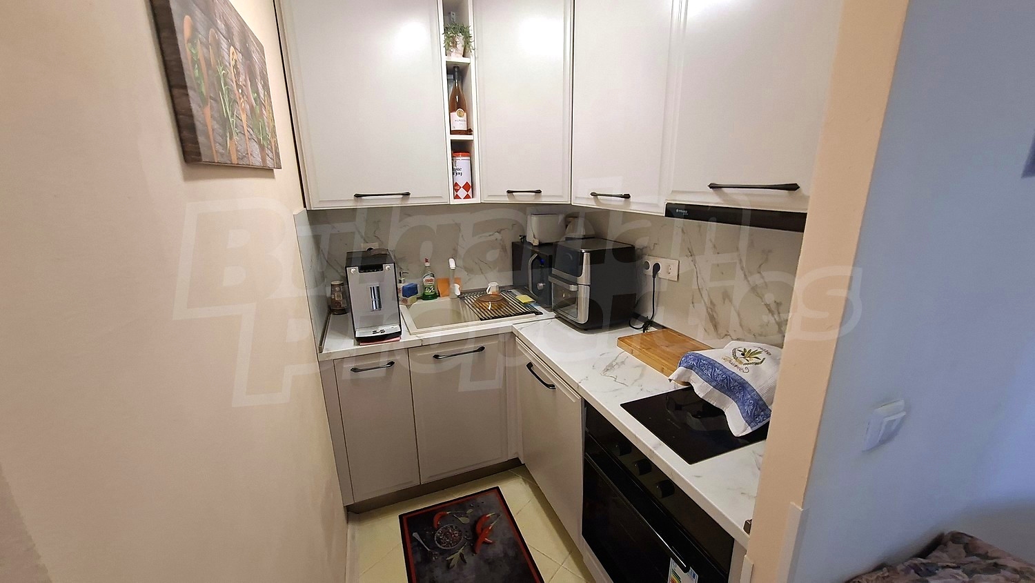 inside, kitchen, furnished