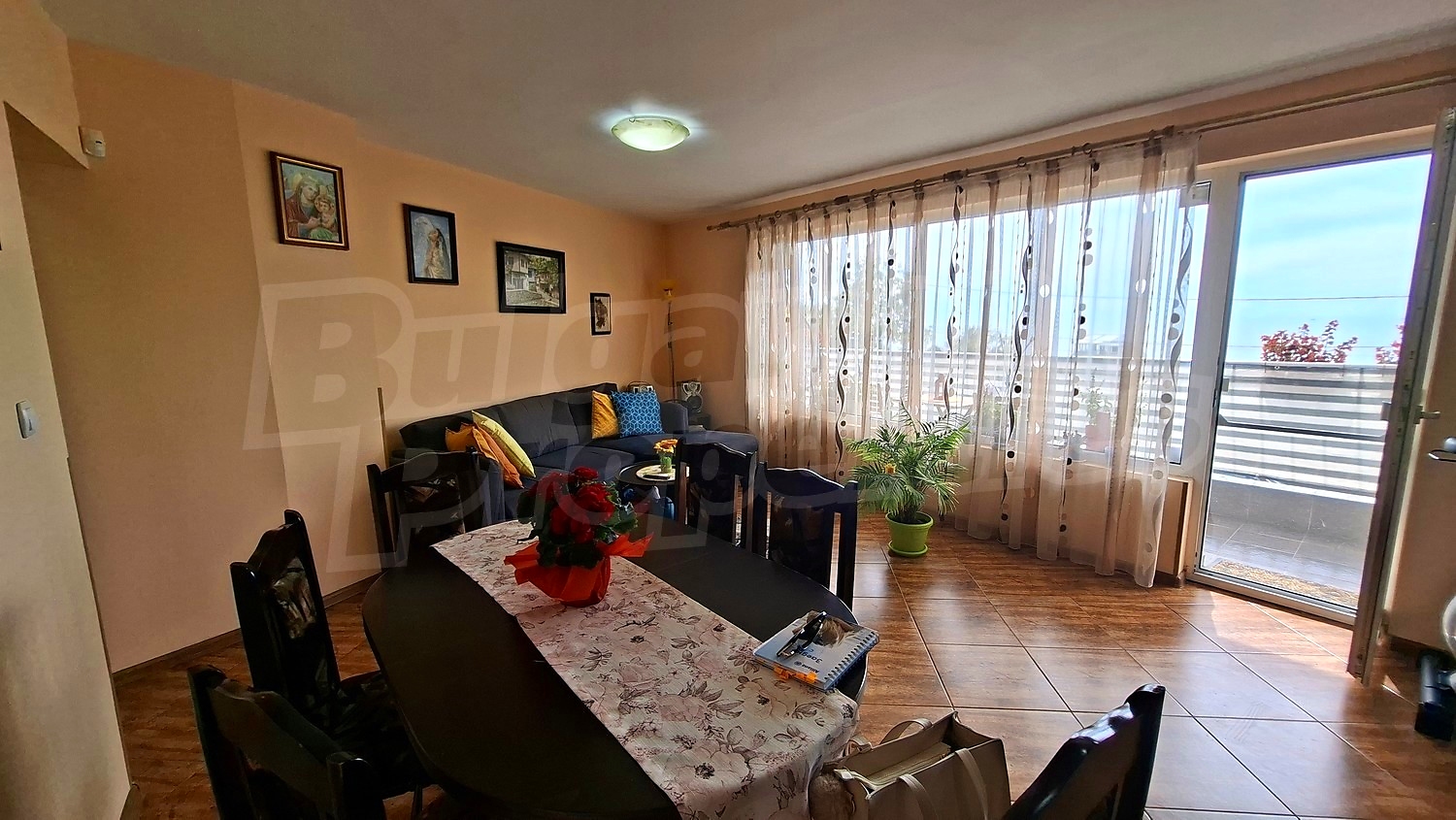 inside, living room, balcony, furnished