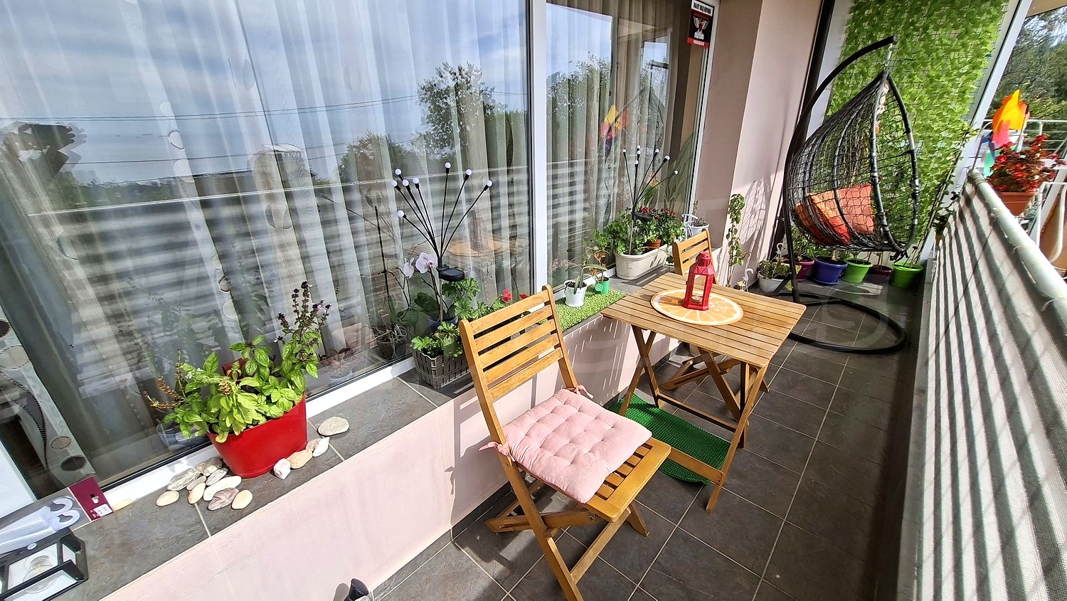 balcony, furnished, view from balcony