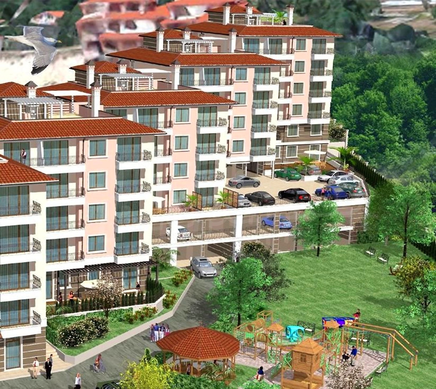 outside, facade, garden, green area