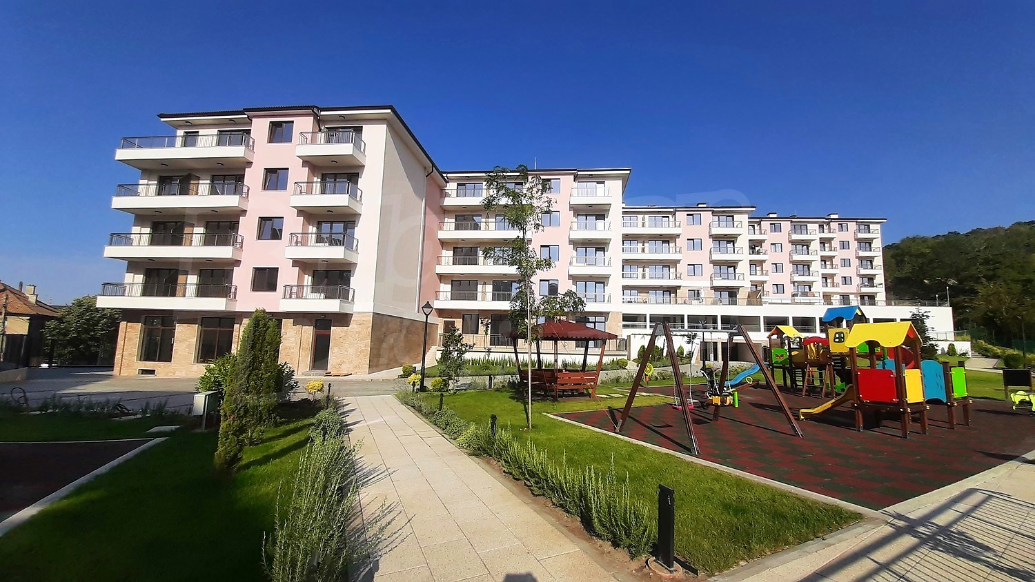 outside, facade, garden, green area