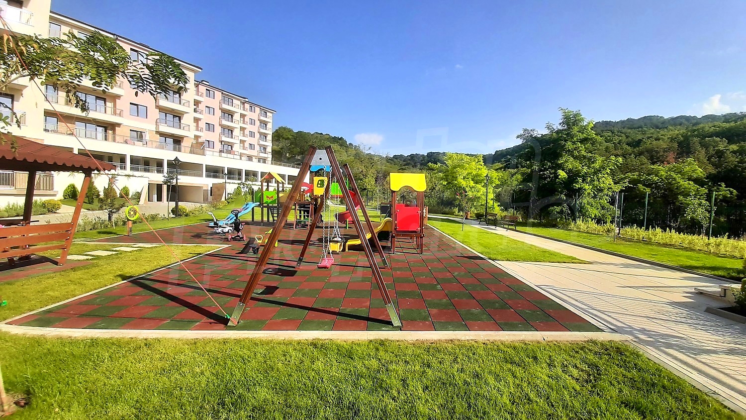 outside, green area, garden