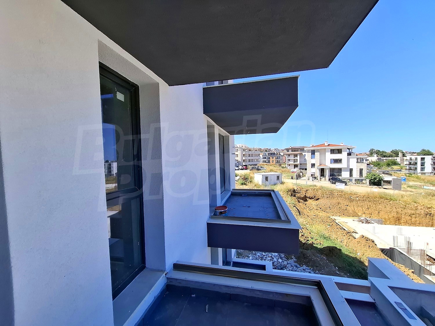balcony, outside, view from balcony, facade