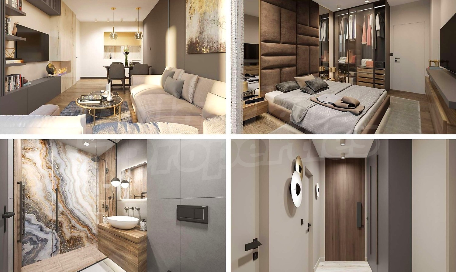 inside, living room, kitchen, bedroom, bathroom, hallway, furnished