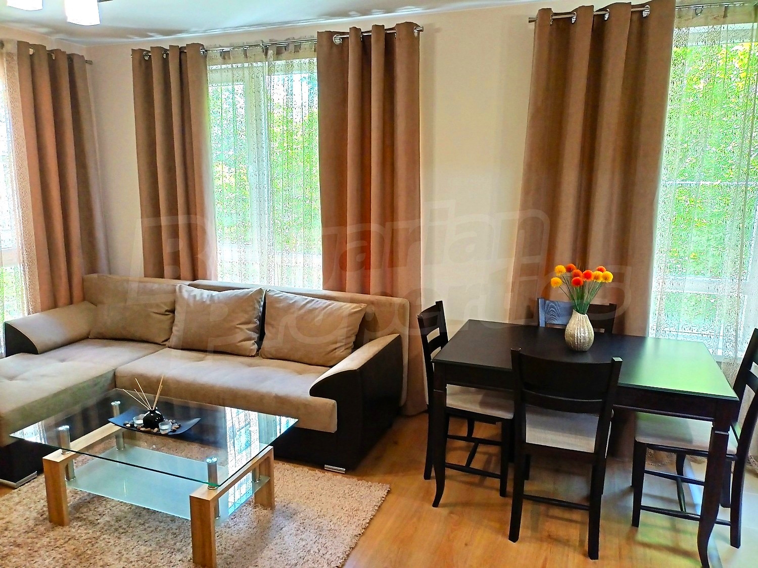 inside, living room, furnished