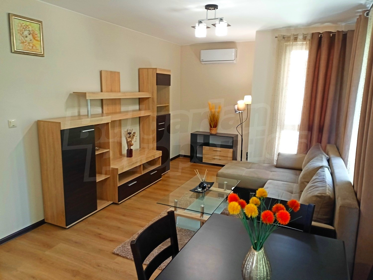 inside, living room, furnished