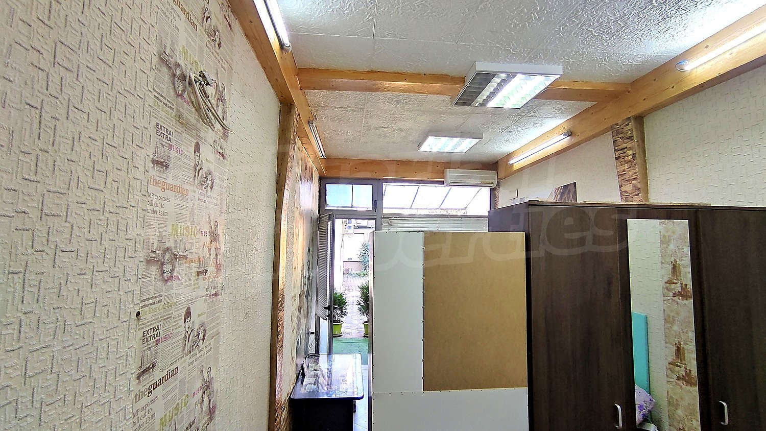 inside, furnished