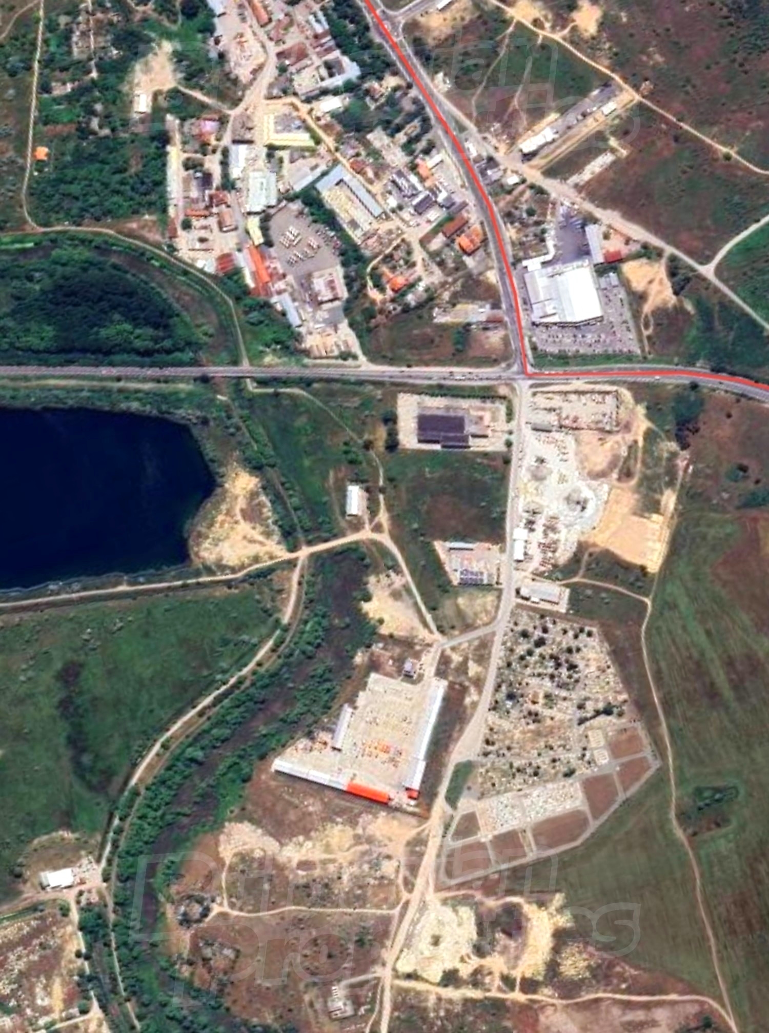 outside, green area