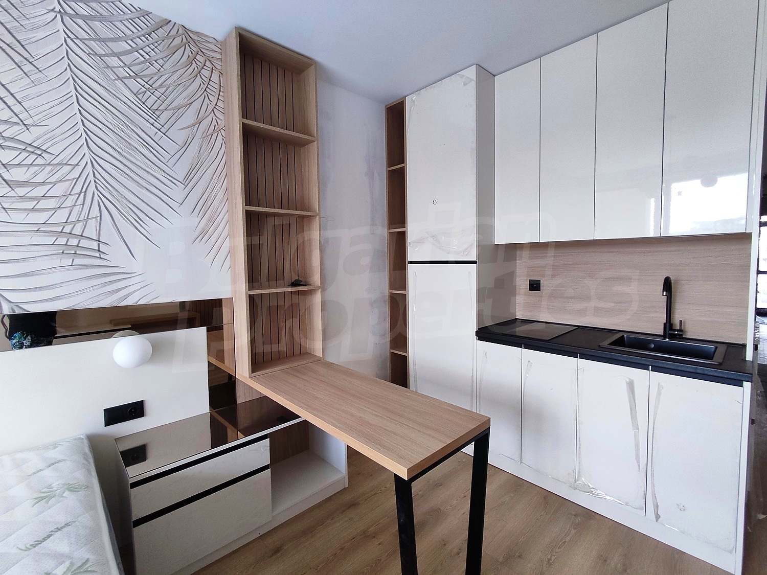 inside, kitchen, furnished