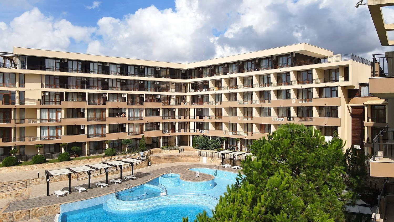 outside, pool, facade