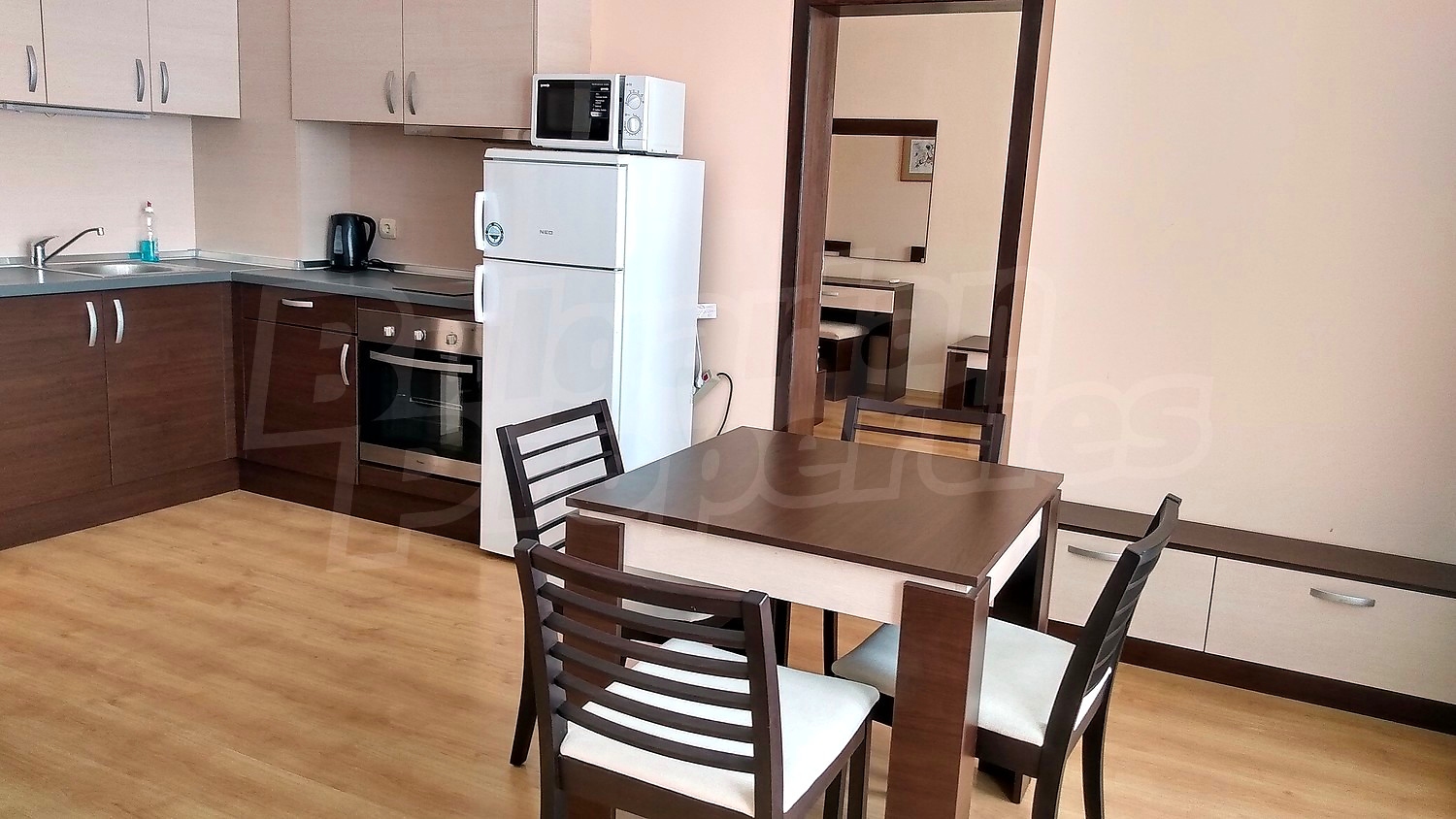 inside, kitchen, furnished