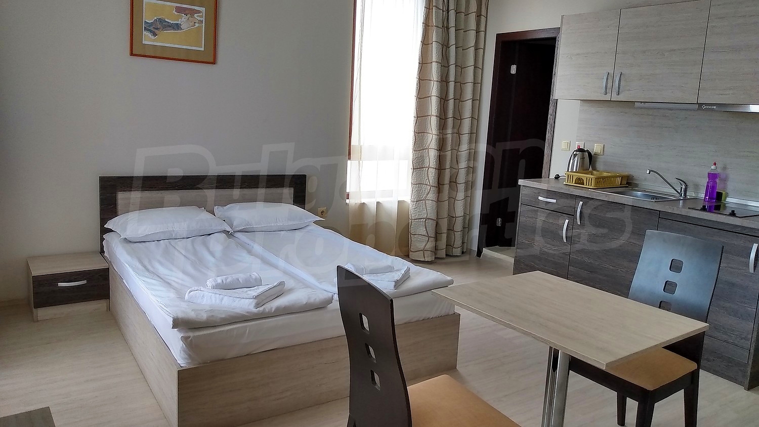 inside, bedroom, kitchen, furnished