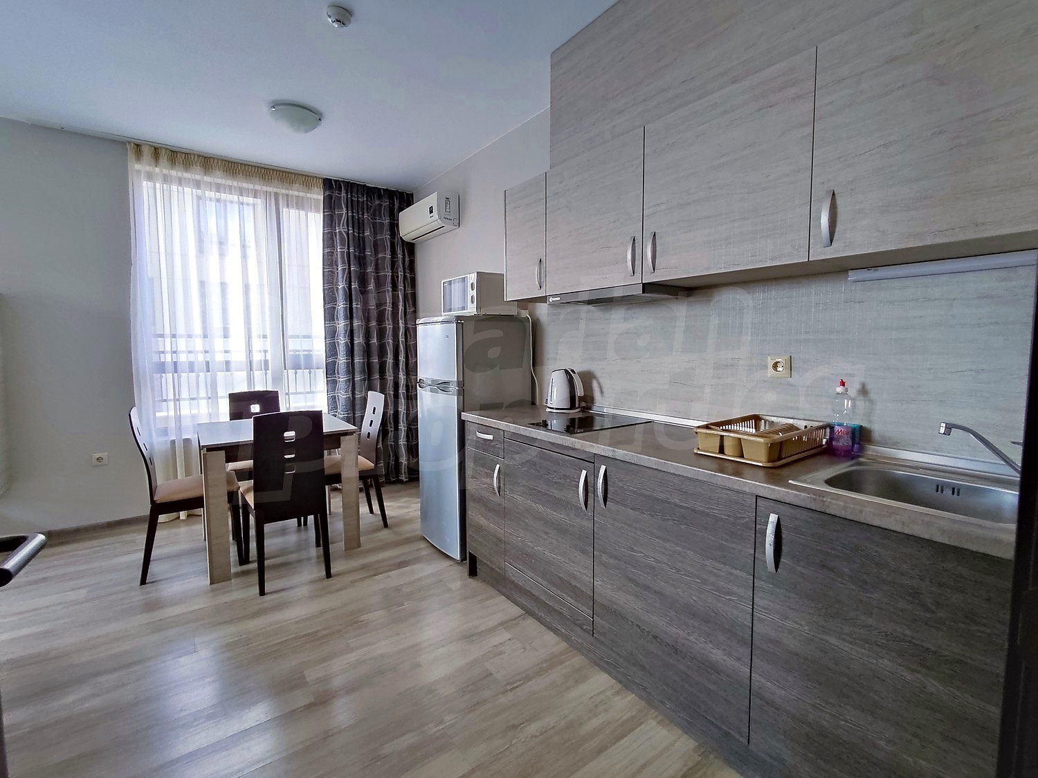inside, kitchen, furnished
