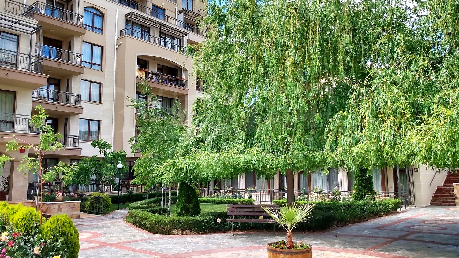 outside, facade, garden, green area