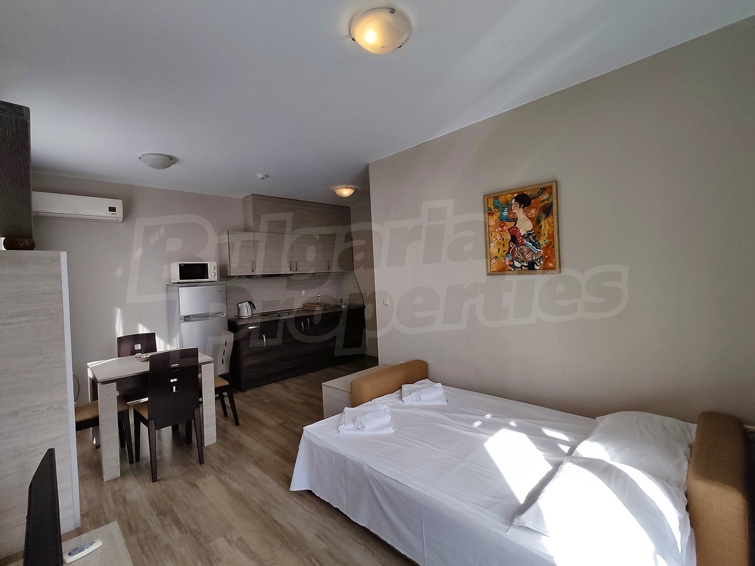 inside, kitchen, bedroom, furnished