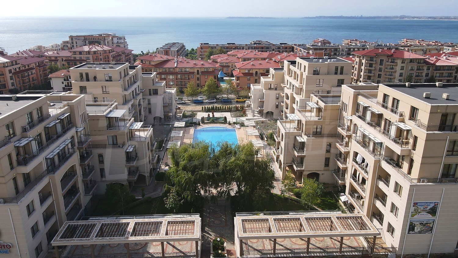 outside, pool, sea, view from balcony
