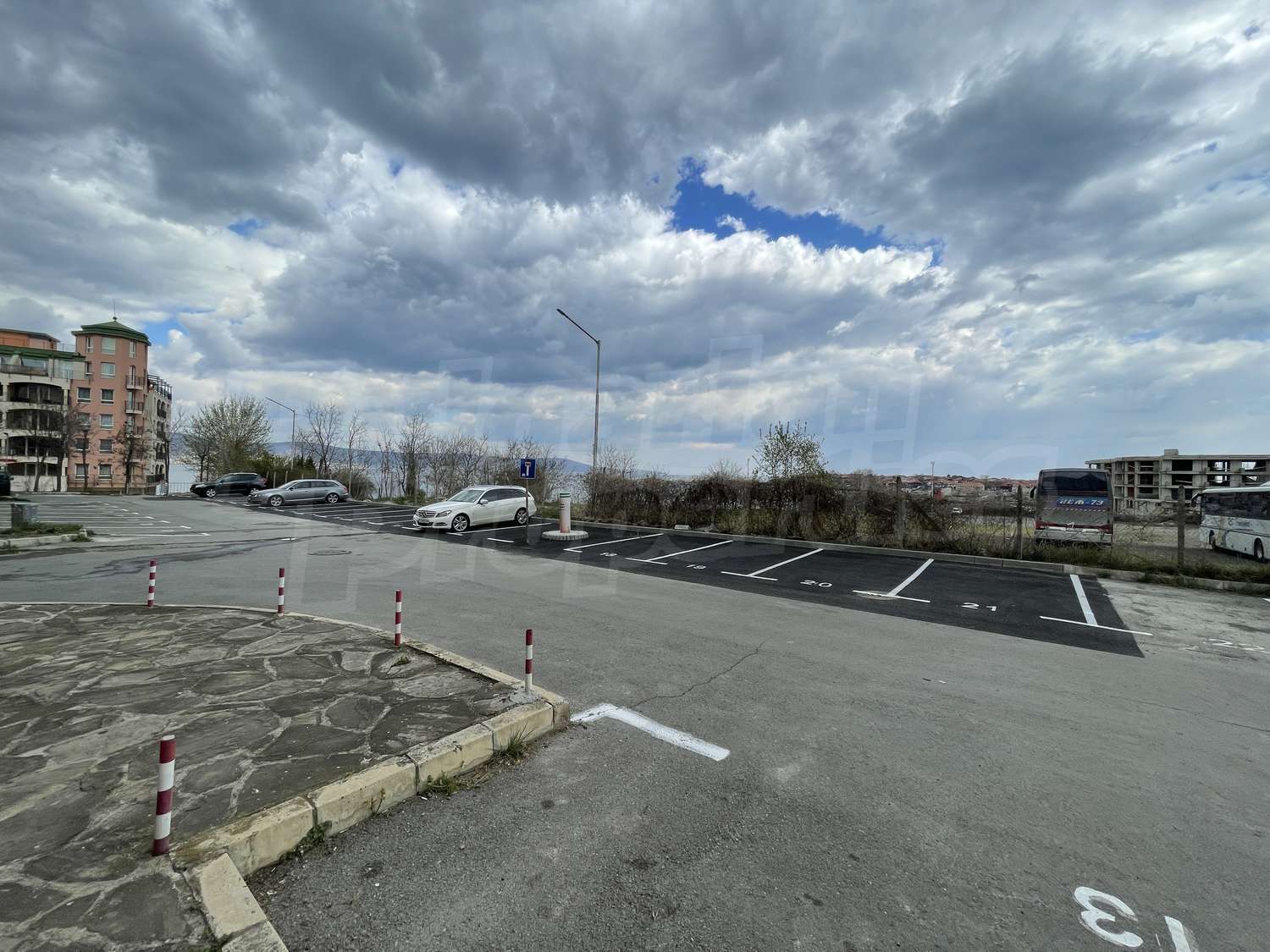 outside, parking