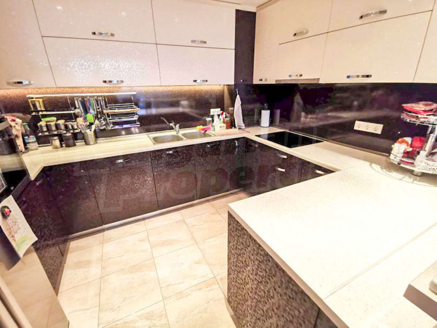 inside, kitchen, furnished