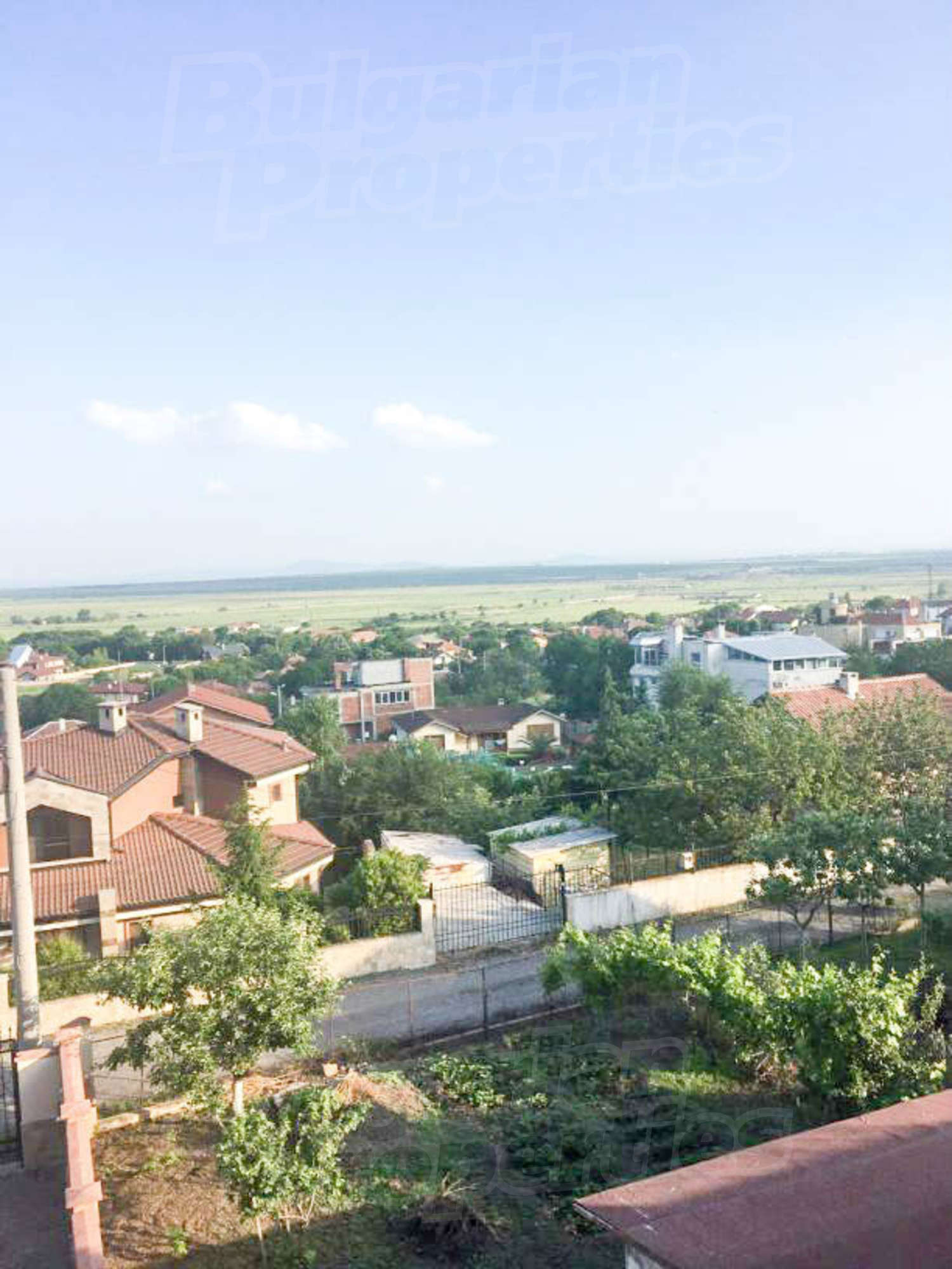 view from balcony, outside, garden