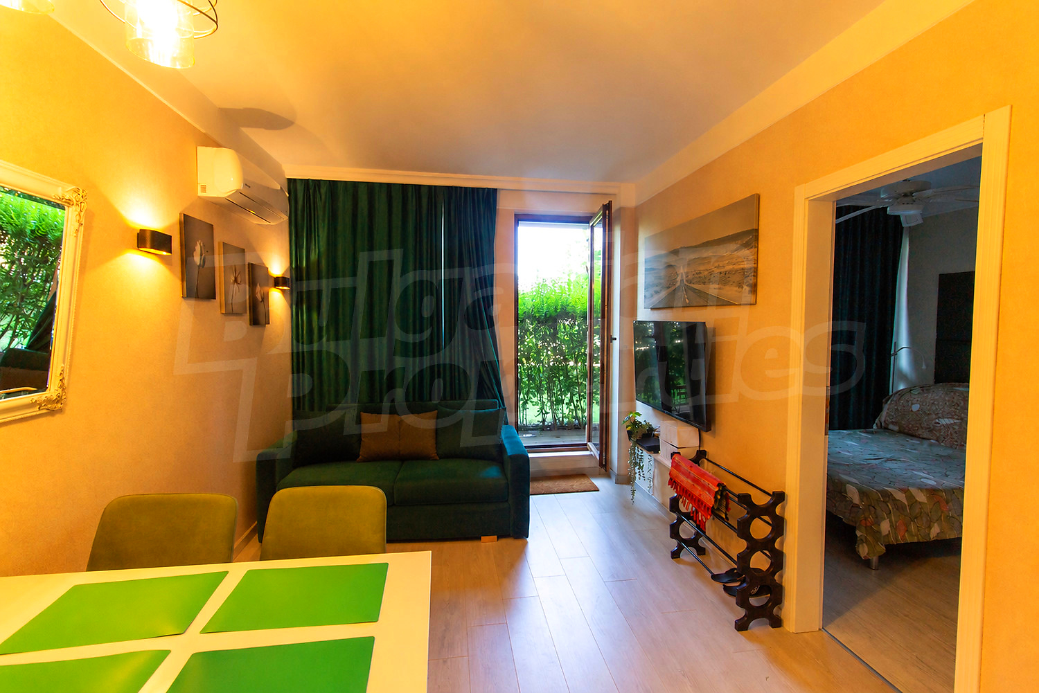 inside, living room, furnished