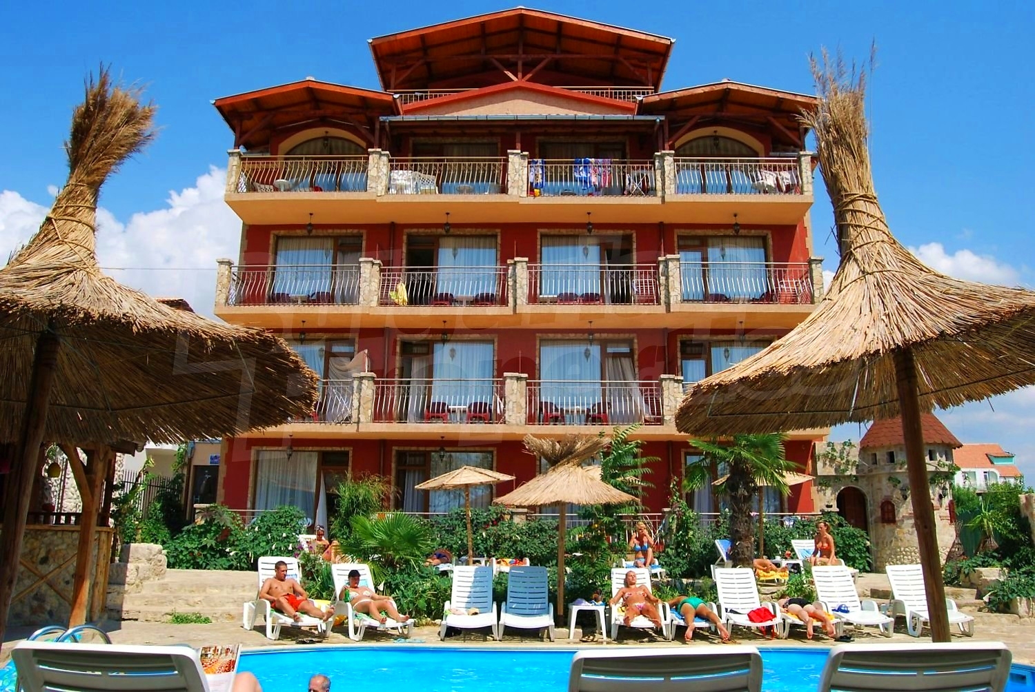 outside, pool, facade
