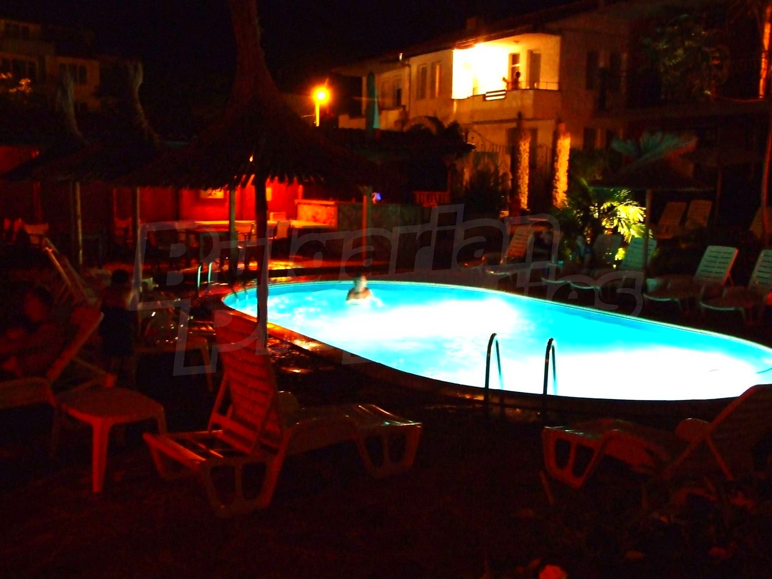 outside, pool