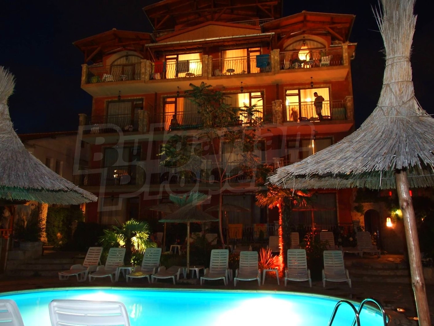 outside, pool, facade