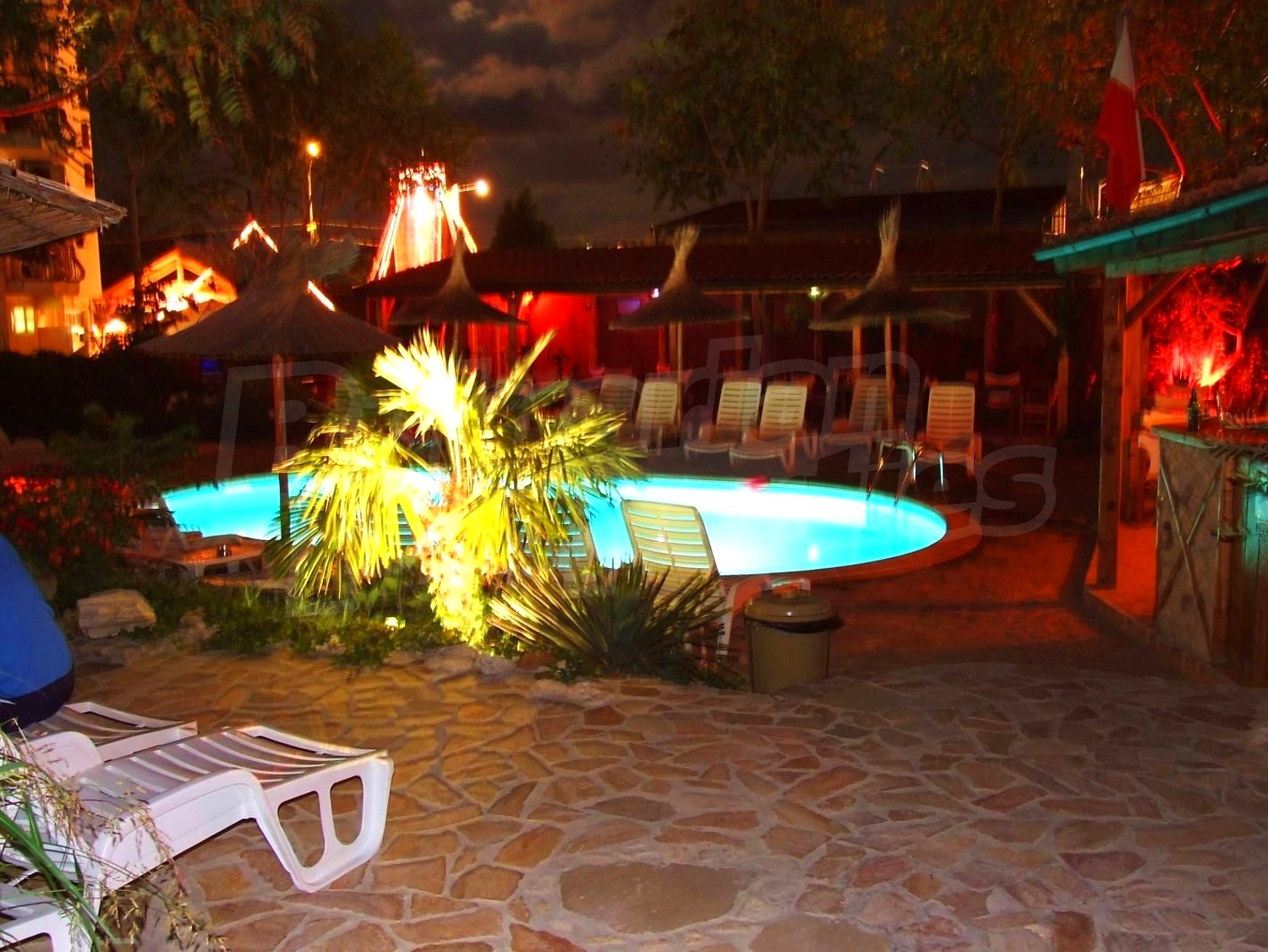 outside, pool, garden