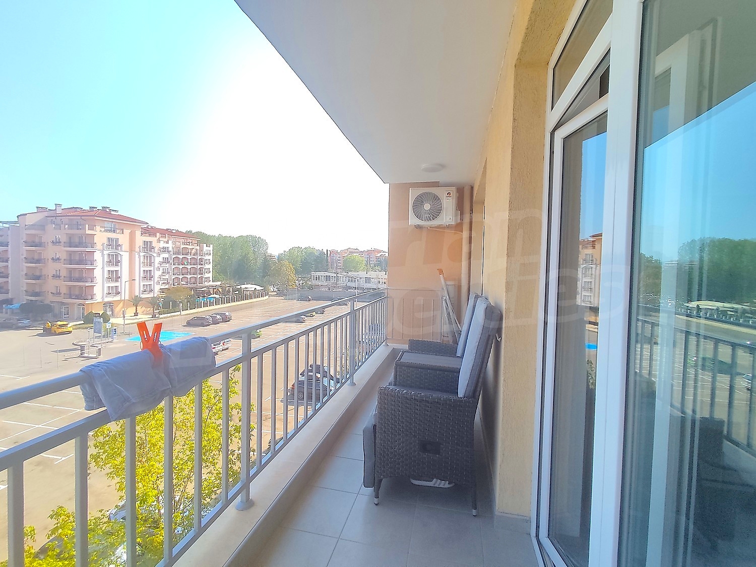 balcony, outside, view from balcony