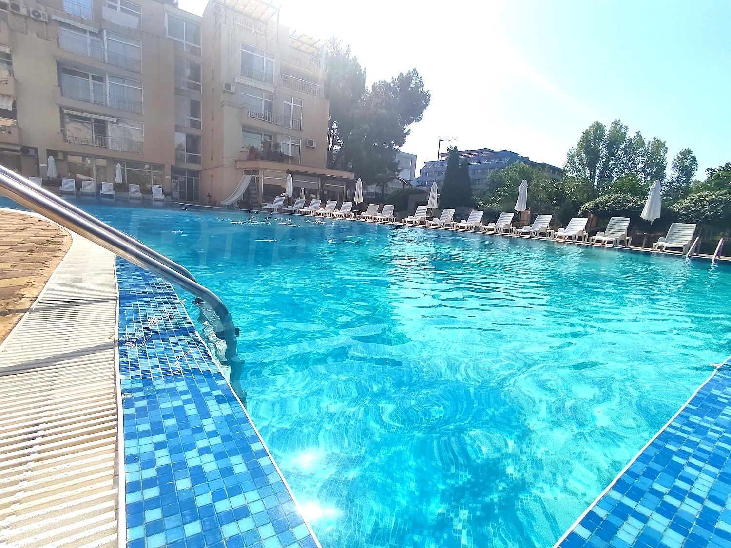 outside, pool