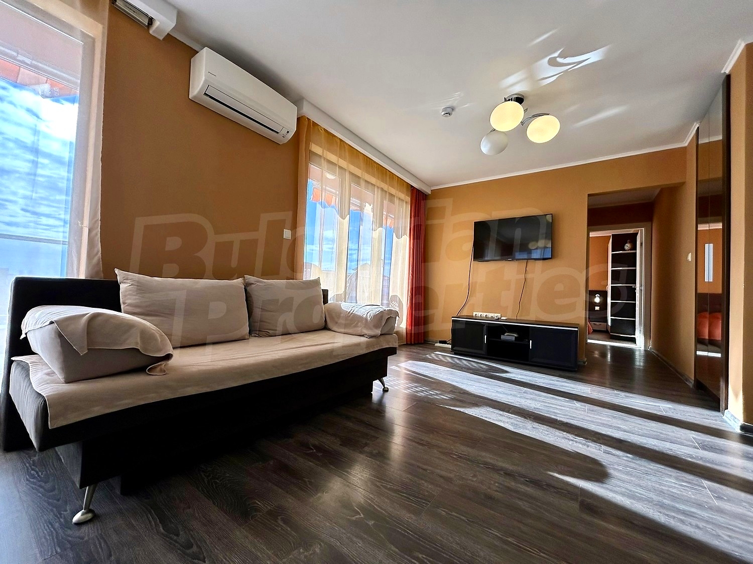 inside, living room, furnished