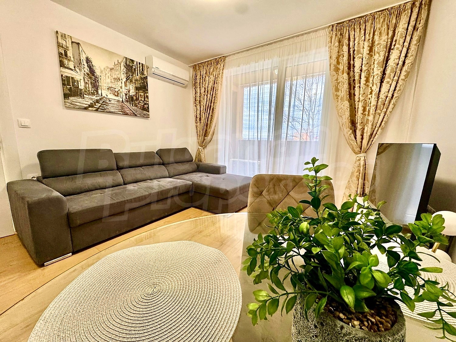 inside, living room, furnished