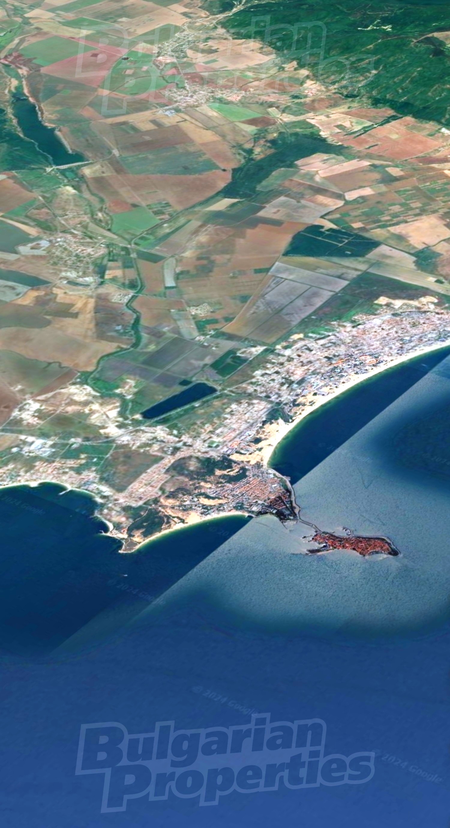 outside, sea, green area