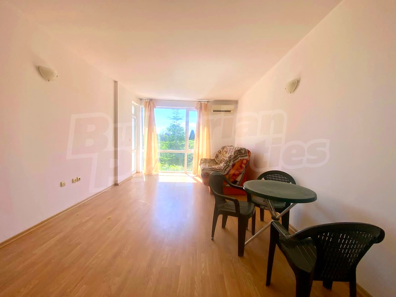 inside, living room, furnished, balcony, view from balcony
