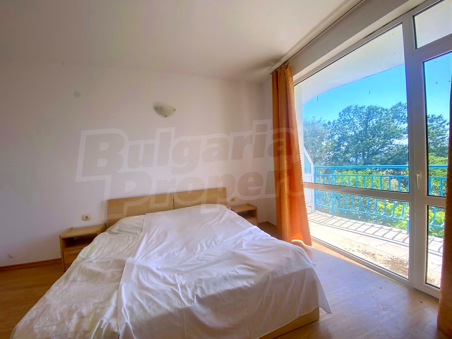 inside, bedroom, balcony, view from balcony