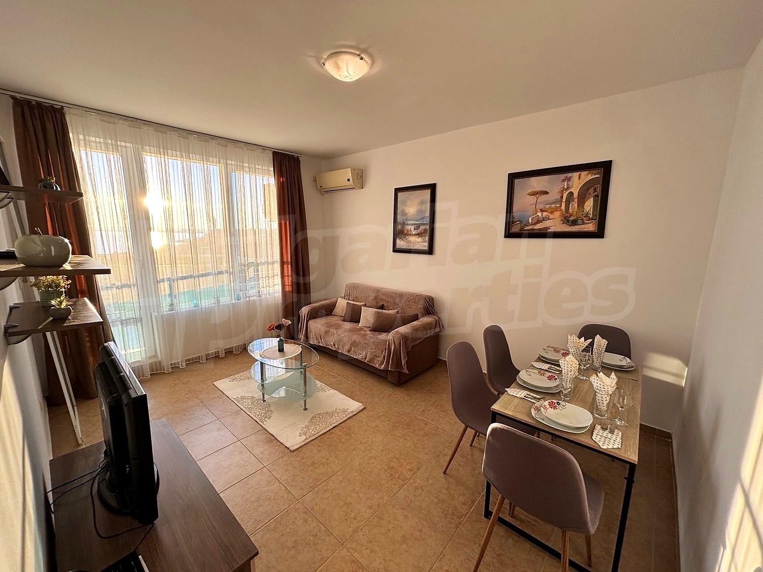 inside, living room, furnished