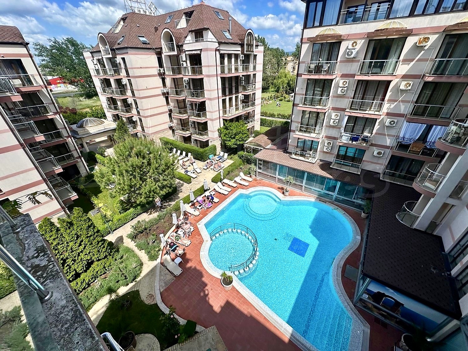 outside, pool, garden