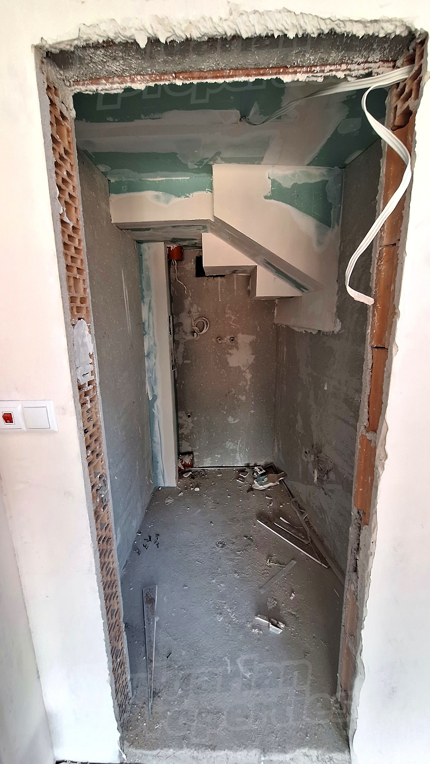 inside, stairs